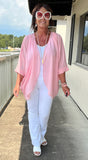 Everyday Kimono in Sweet Pink M XL