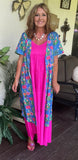 Southern Blooms Kimono S-L