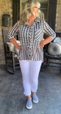Gingham Love Top S-3X