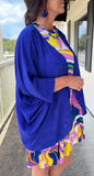 Everyday Kimono in Royal Blue S L XL