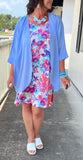 Everyday Kimono in Periwinkle Blue S-XL