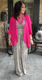 Everyday Kimono in Hot Pink L XL