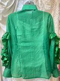 Eterna Blouse in Kelly Green