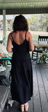 Tiered Ruffle Dress in Black
