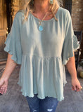 Soulful Sage Blouse S
