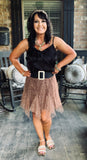 Tulle Leopard Skirt Regular and Plus