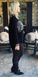 Cruella Blouse in Black S M XL 1X