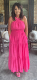 Everyday is a Vacation Dress in Hot Pink S-L