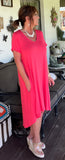 Pretty Coral Everyday Dress S-3X