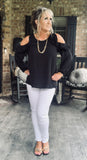 So Glamorous Blouse in Black S M XL