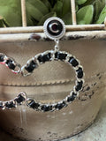 Black Silver Inspired Earrings 2