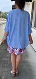 Everyday Kimono in Periwinkle Blue S-XL