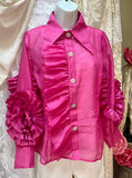 Eterna Blouse in Barbie Pink