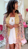Precious Paisley Kimono in Taupe S/M M/L