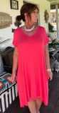 Pretty Coral Everyday Dress S-3X