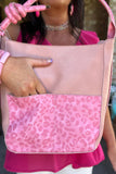Pretty Blush Leopard Handbag