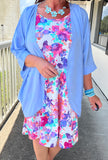 Everyday Kimono in Periwinkle Blue S-XL