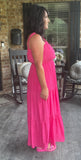 Everyday is a Vacation Dress in Hot Pink S-L