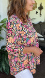 Bright Wildflower Blouse S-3X
