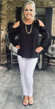 So Glamorous Blouse in Black S M XL
