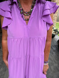 Beautiful Day Dress in Orchid S M XL