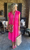 Beautiful Day Dress in Barbie Pink S M XL