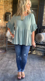 Soulful Sage Blouse S
