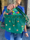 Green Obsession Bucket/Crossbody Handbag
