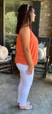 Keep It Simple Top in Butter Orange XL 2X 3X