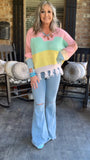 Spring Rainbow Sweater S/M