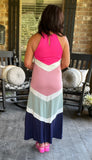 Salty Breeze Dress in Hot Pink M -XL