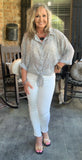 Classy in Snow Leopard Blouse M XL 1X