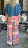 Tuscany Bound Wide Leg Pants M -2X