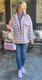 Lovely Lavender Houndstooth S-L