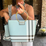 Blush Plaid 3 in 1 Handbag