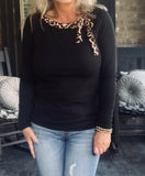 Sweet on Leopard Bow Top