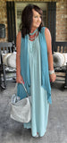 Everyday Pretty Dress in Light Blue Grey L XL