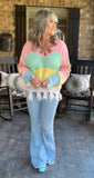 Spring Rainbow Sweater S/M