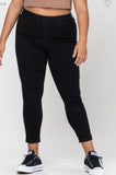 Pull Up Black Denim Capris- S 2X 3X