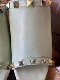 Sage Green Studded Wedges 5.5-8.5