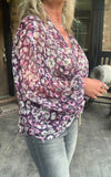 So Impressed Blouse in Plum S M