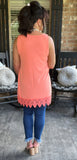 Romancing the Lace Cami in Deep Coral