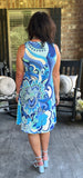 Blue Hawaii Dress S-3X