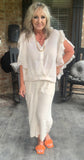 Sunny Saturday Blouse in Ivory S XL 1X