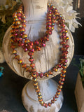 Iridescent Rose Gold 60” Beads