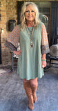 Mabel Dress in Sage XL