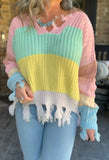 Spring Rainbow Sweater S/M