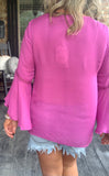 Plum Kisses Blouse S M