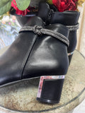 Lily Rhinestone Booties in Black 6-10