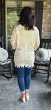 Golden Chic Knit Top 2X/3X